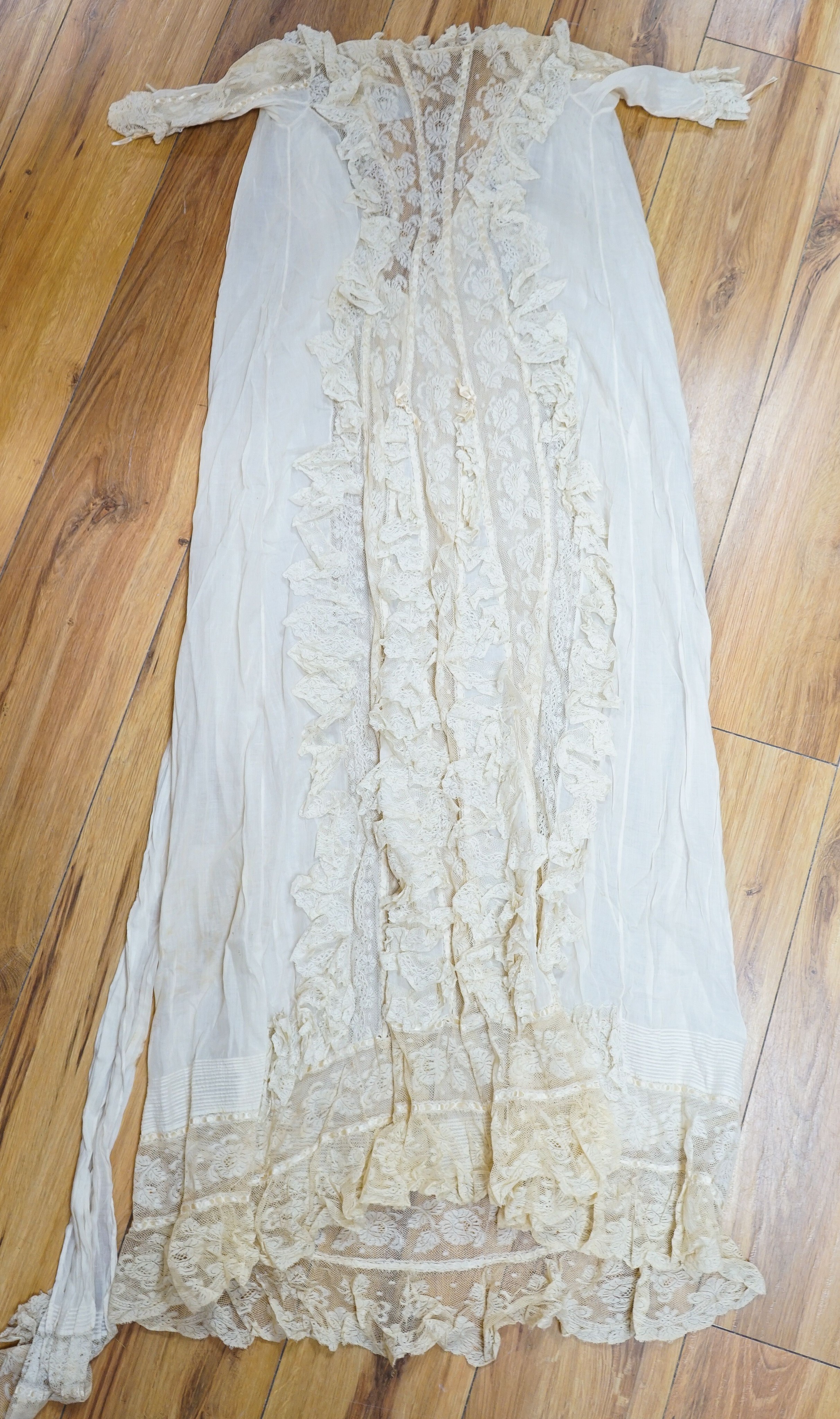 A Victorian christening gown